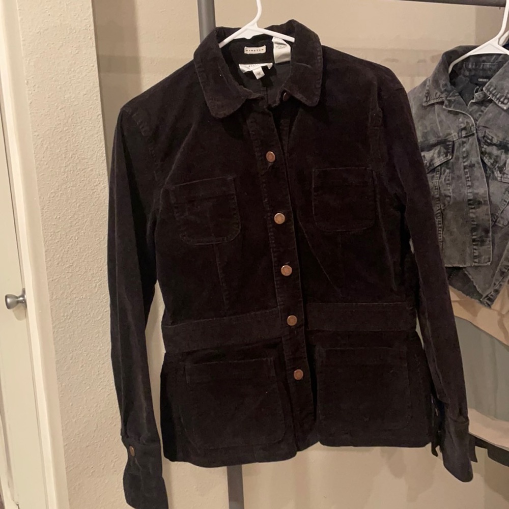 Black vintage corduroy jacket